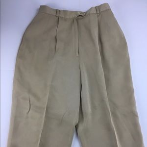 Talbots 100% Pure Silk Fully Lined Pants 38 X 26 .